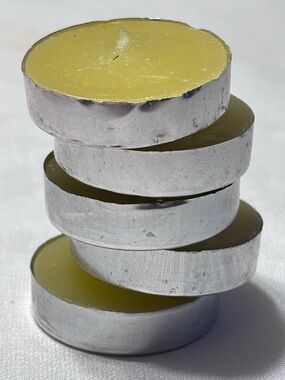 Lot of 37 Citronella Tealight Candles Yellow Outdoor Patio Mosquito Repellent